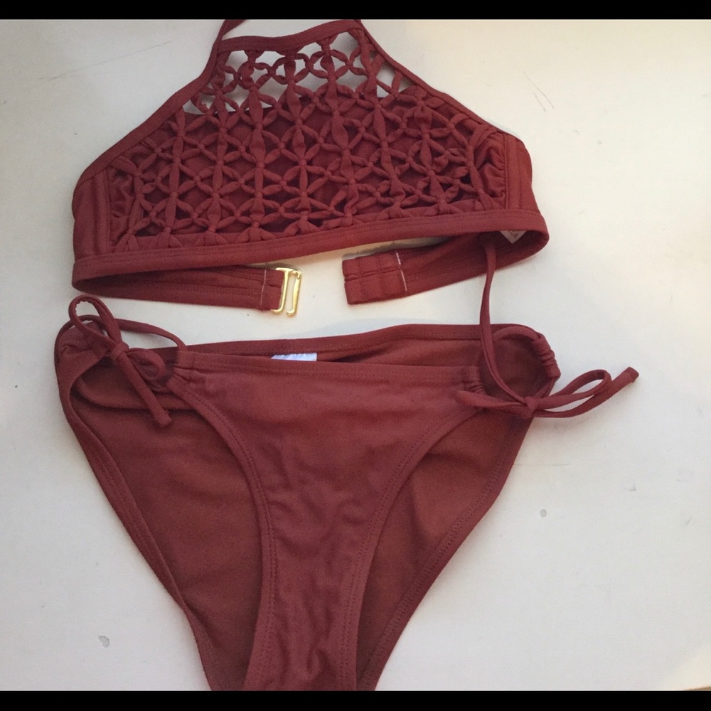 Rust color bikini set juniors